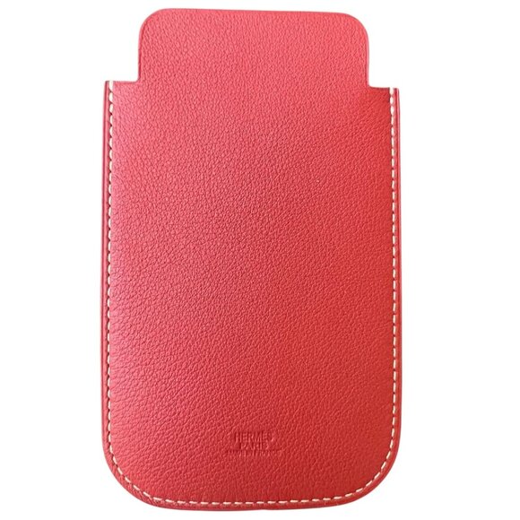 Hermes Swift Chevre Calfskin Leather Cuivre Credit Card Drivers License Wallet - Picture 4 of 9